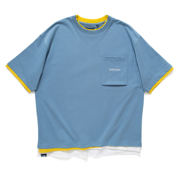 (TP520) Triple Layer Embroidery Pocket Tee