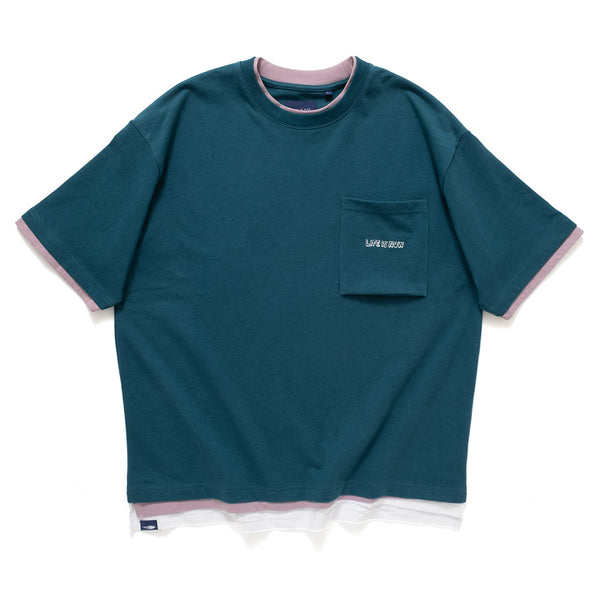 (TP520) Triple Layer Embroidery Pocket Tee
