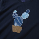 (TP527) Mix Fabric Patchwork Graphic Tee