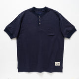 (TP549) Heavyweight Henley Neck Tee