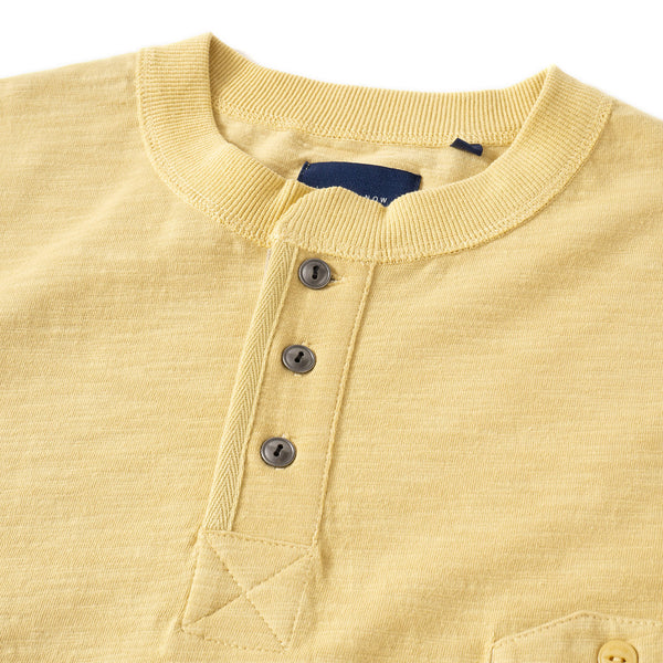 (TP549) Heavyweight Henley Neck Tee