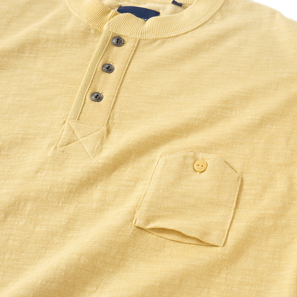 (TP549) Heavyweight Henley Neck Tee