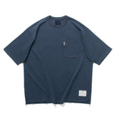 (TP573) Color Stitching Pocket Oversize Tee