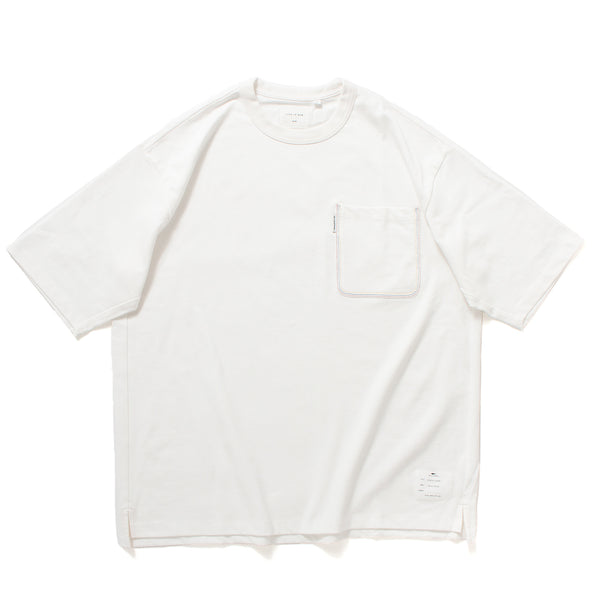 (TP573) Color Stitching Pocket Oversize Tee