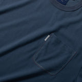 (TP573) Color Stitching Pocket Oversize Tee