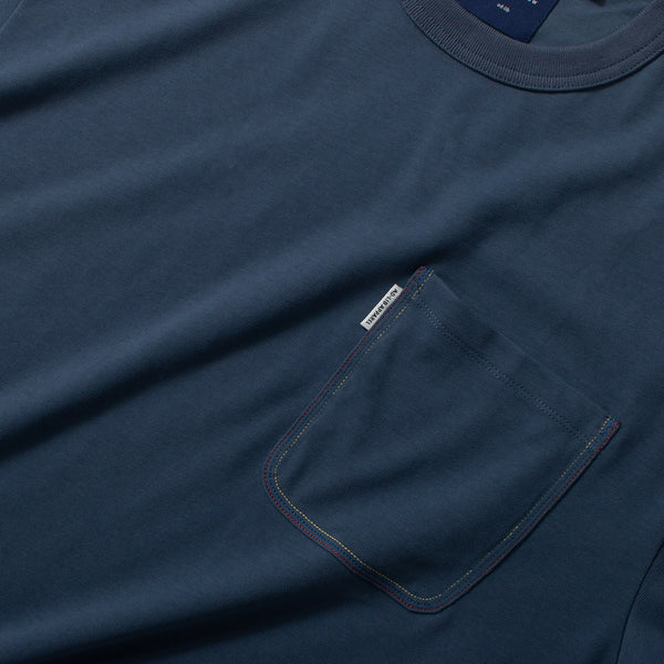 (TP573) Color Stitching Pocket Oversize Tee
