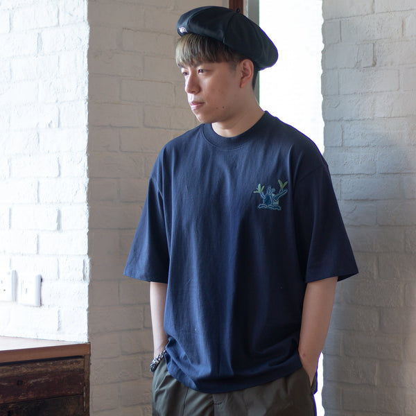 (TP578) Color Stitching Oversize Tee