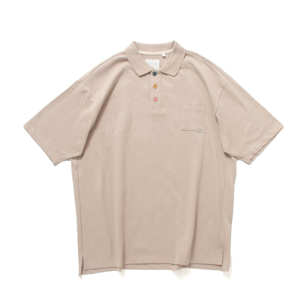 (TP591) Color Button Polo Tee