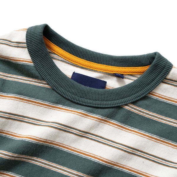 (TP738) Stripe Long Sleeve Pocket Tee
