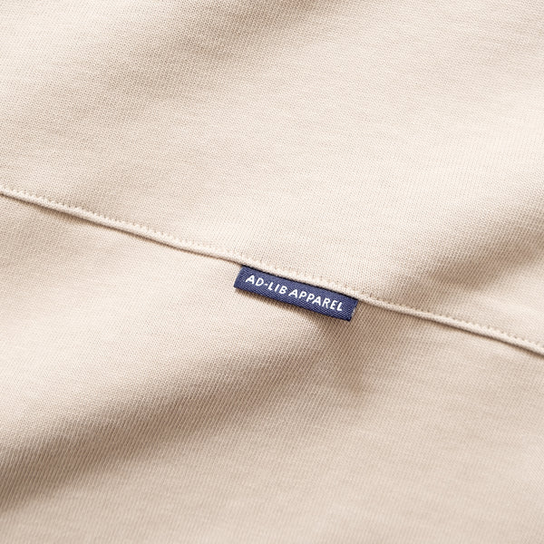 (TP740) Neck Trimmed Cropped Sleeve Tee
