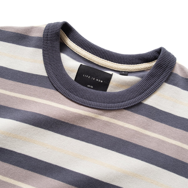 (TP760) Oversize Stripe Pocket Tee