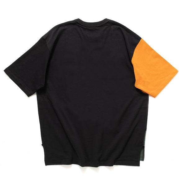 (TP772) Curved Colorblock Tee