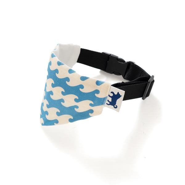 (YA450) Waves Pattern Pet Bandana