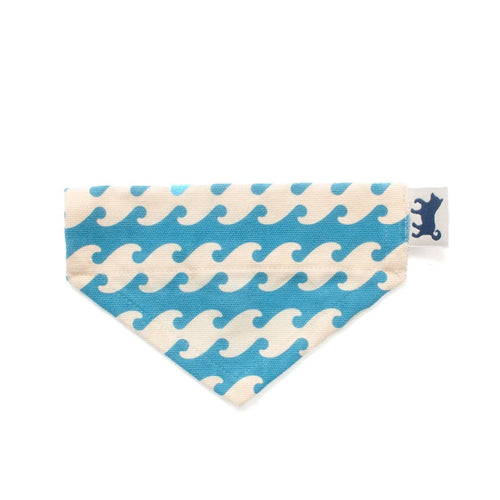 (YA450) Waves Pattern Pet Bandana