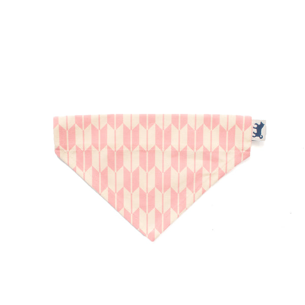 (YA452) Pink Arrow Pattern Pet Bandana