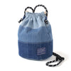 (YB319) Patchwork Drawstrings Shoulder Bag