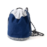 (YB363) Indigo Fujisan Drawstring Bag