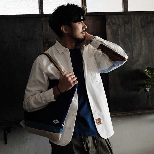 (YB422) Two Face Kendo Indigo Tote Bag