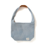(YB460) Quilted Denim Heavy Wash Crossbody Bag