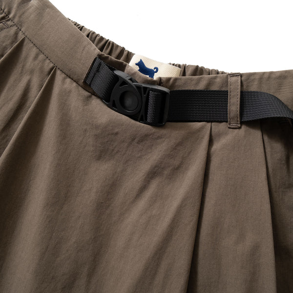 (YD006) Belted Pleated Midi Skirt
