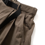 (YD006) Belted Pleated Midi Skirt