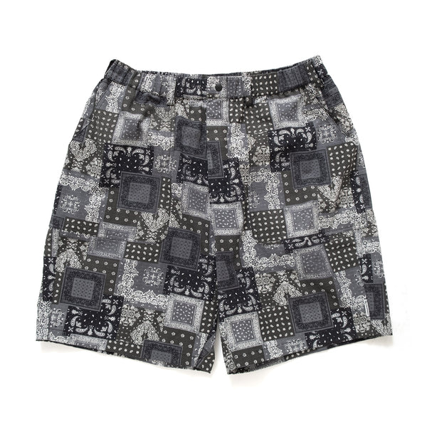 (YP318) Metroplaza Special Edition Black Paisley Shorts