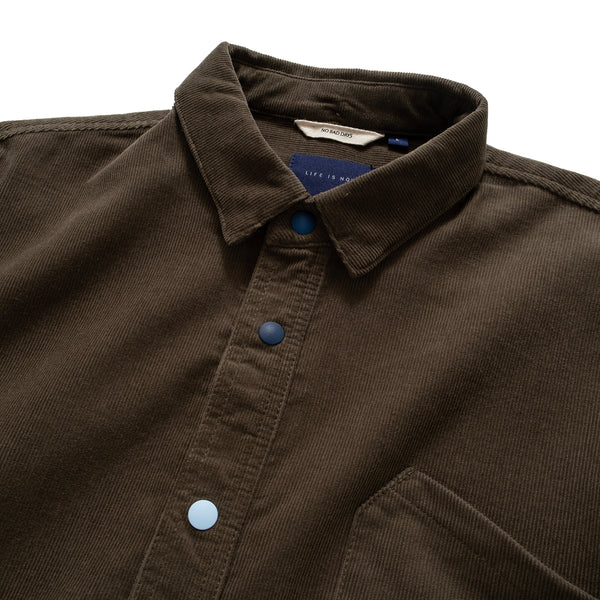(YS251) Corduroy Colour Button Shirt