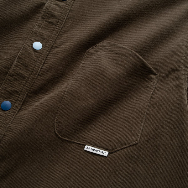 (YS251) Corduroy Colour Button Shirt