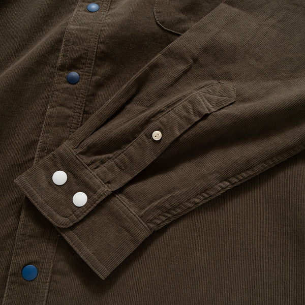 (YS251) Corduroy Colour Button Shirt