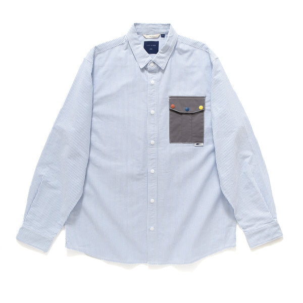(YS263) Color Button Flap Pocket Shirt