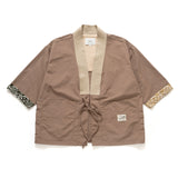 (YJ316) Sleeve Trimmed Kimono Jacket