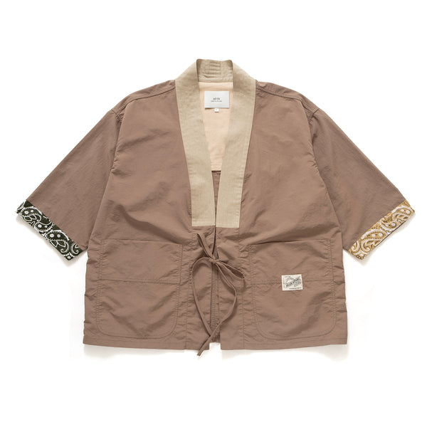 (YJ316) Sleeve Trimmed Kimono Jacket