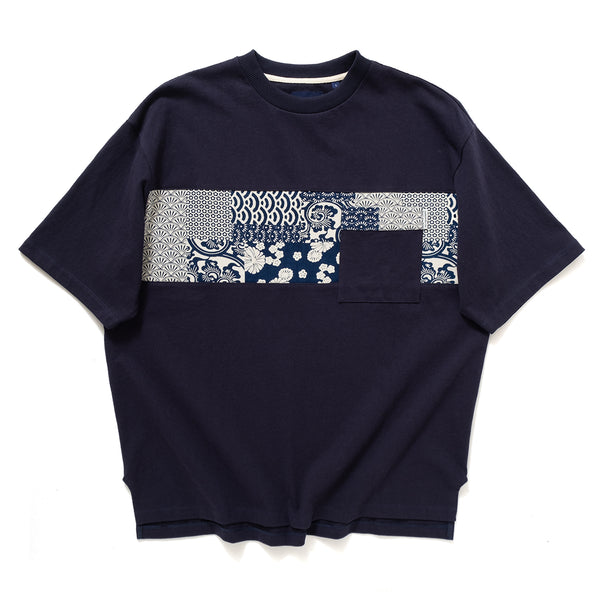 (YT804) Mix Fabric Pocket Tee
