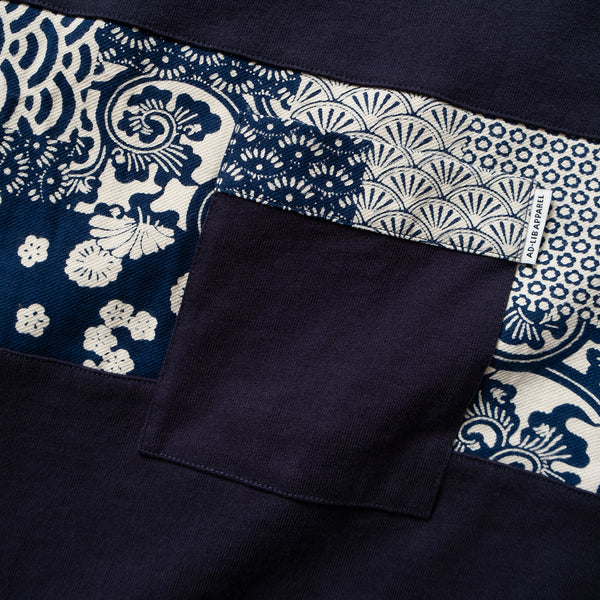 (YT804) Mix Fabric Pocket Tee