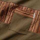 (YT804) Mix Fabric Pocket Tee