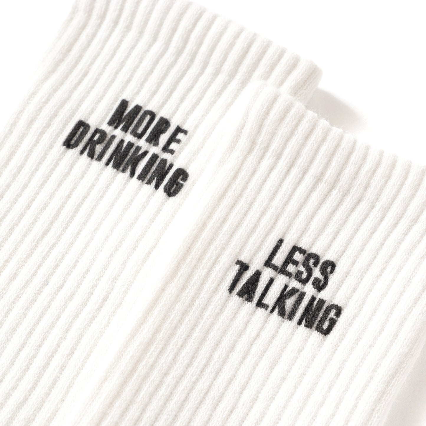 (ZA070) Less Talking More Drinking字句短襪