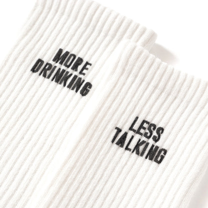 (ZA070) Less Talking More Drinking字句短襪