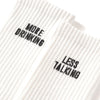 (ZA070) Less Talking More Drinking字句短襪