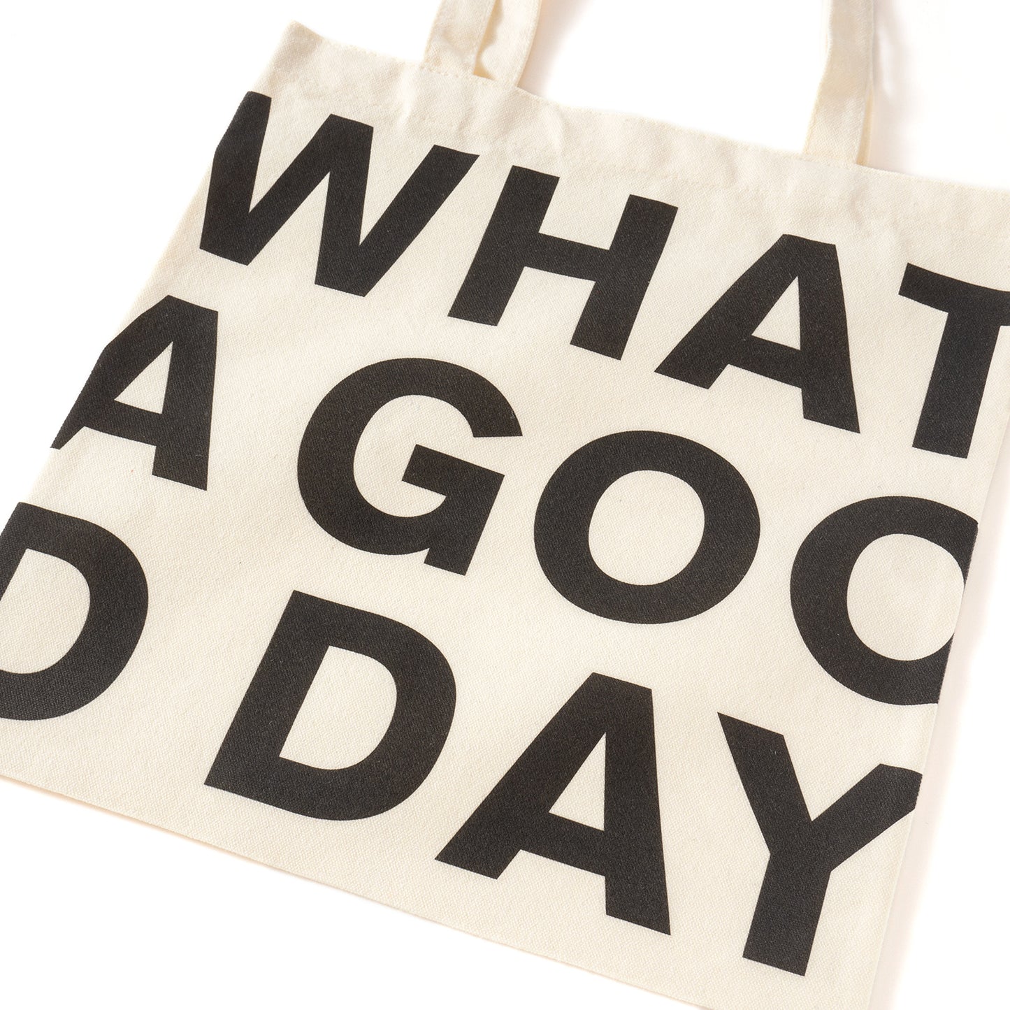(ZB377) WHAT A GOOD DAY 圖案帆布袋