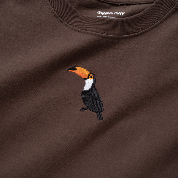 (ZT1011) Toucan Graphic Embroidery Tee