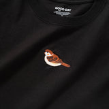 (ZT1012) Sparrow Graphic Embroidery Tee