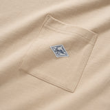 (ZT1014) Indigo Pattern Sleeve Trim Tee
