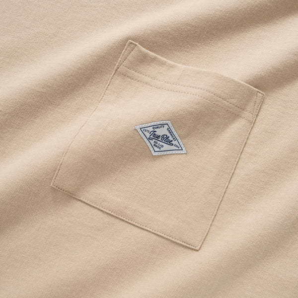 (ZT1014) Indigo Pattern Sleeve Trim Tee