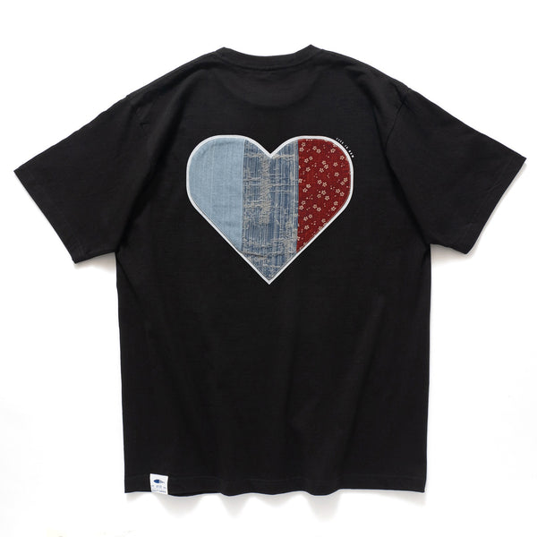 (ZT1024) Heart Shape Patchwork Tee
