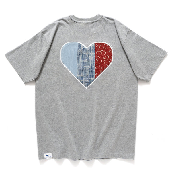 (ZT1024) Heart Shape Patchwork Tee