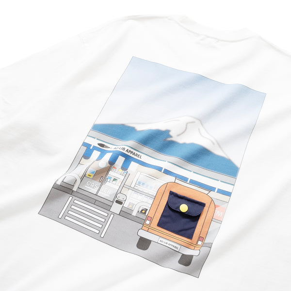 (ZT1034) Grocery Store Graphic Pocket Tee