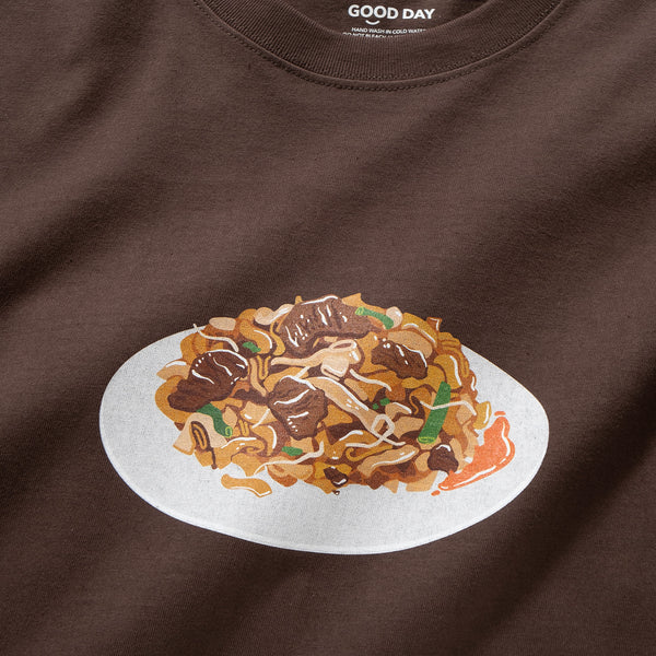 (ZT1038) Fry Beef Rice Noodles Graphic Tee