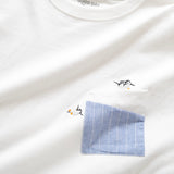 (ZT1054) PK Penguin Embroidery Pocket Tee