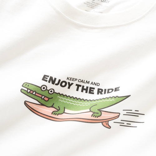 (ZT1067) Enjoy the Ride Surf Graphic Tee