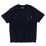 (ZT1078) HK Movie Club Embroidery Pocket Tee